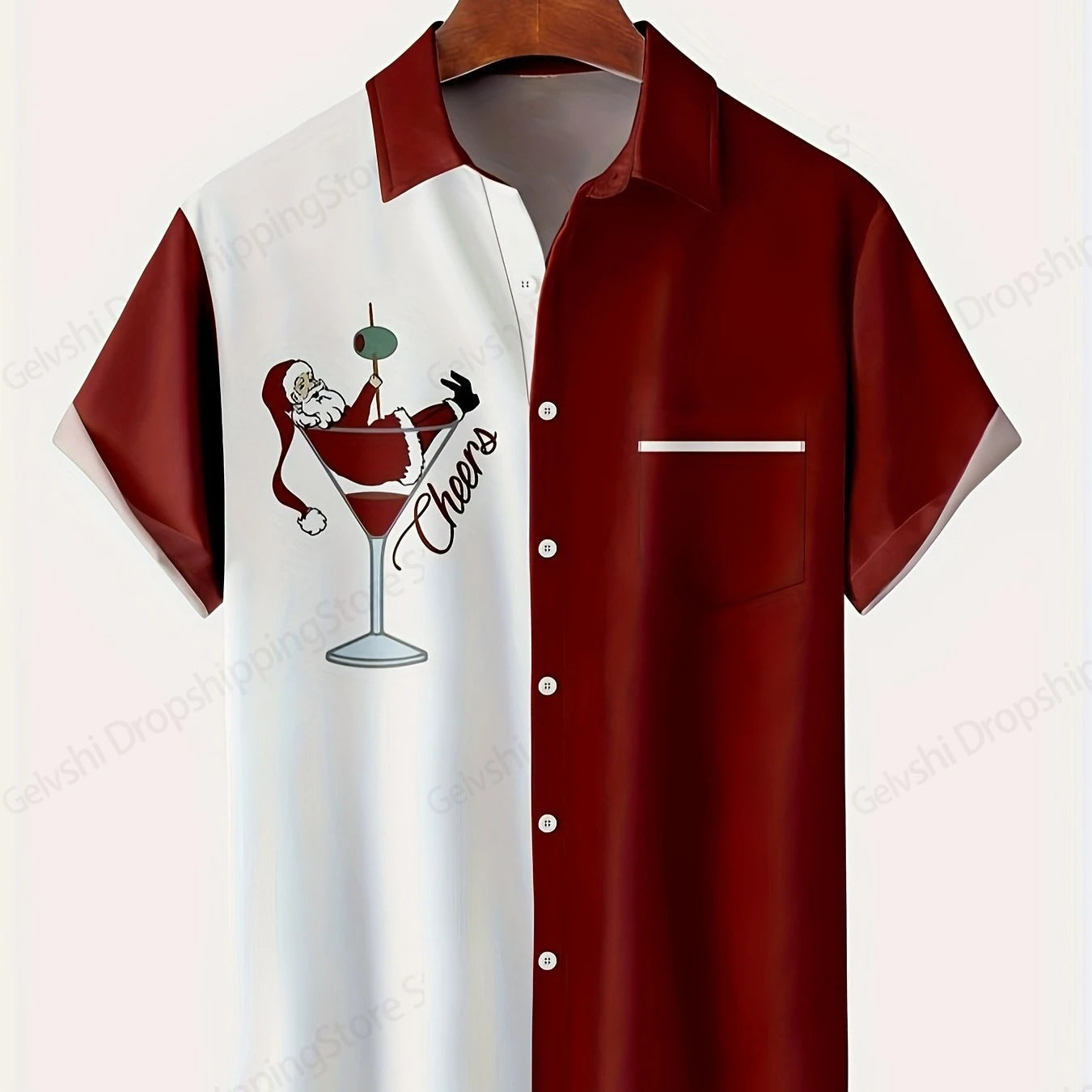 Men's Retro Christmas Hawaiian Shirt