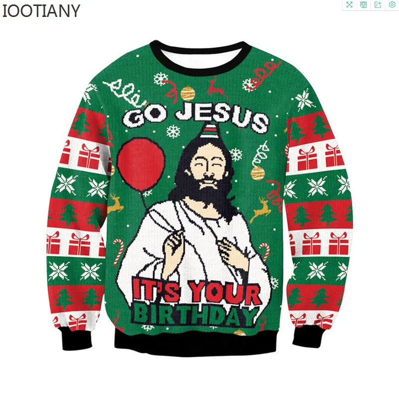Men Women Ugly Christmas Hoodie