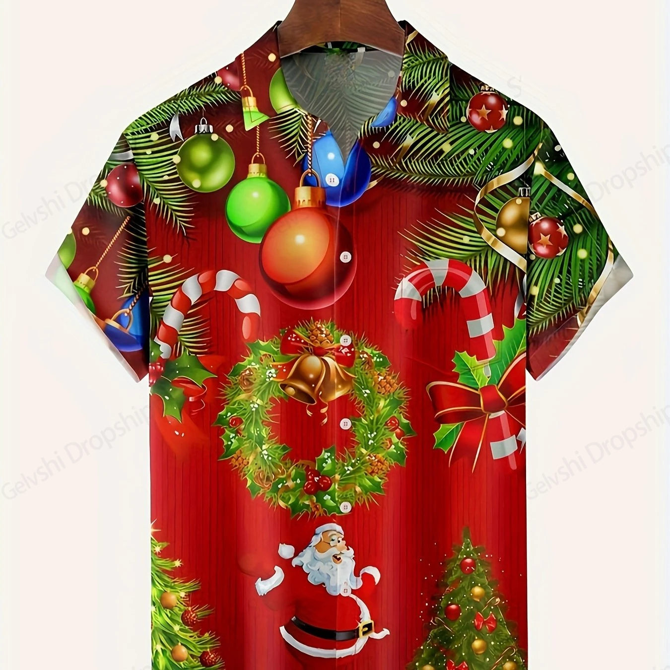 Men's Retro Christmas Hawaiian Shirt