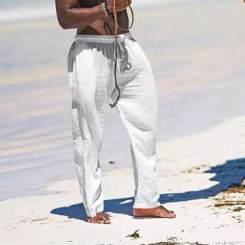 Breathable Linen Sets Mens Summer Lightweight Suits