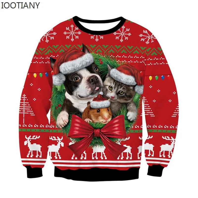 Men Women Ugly Christmas Hoodie