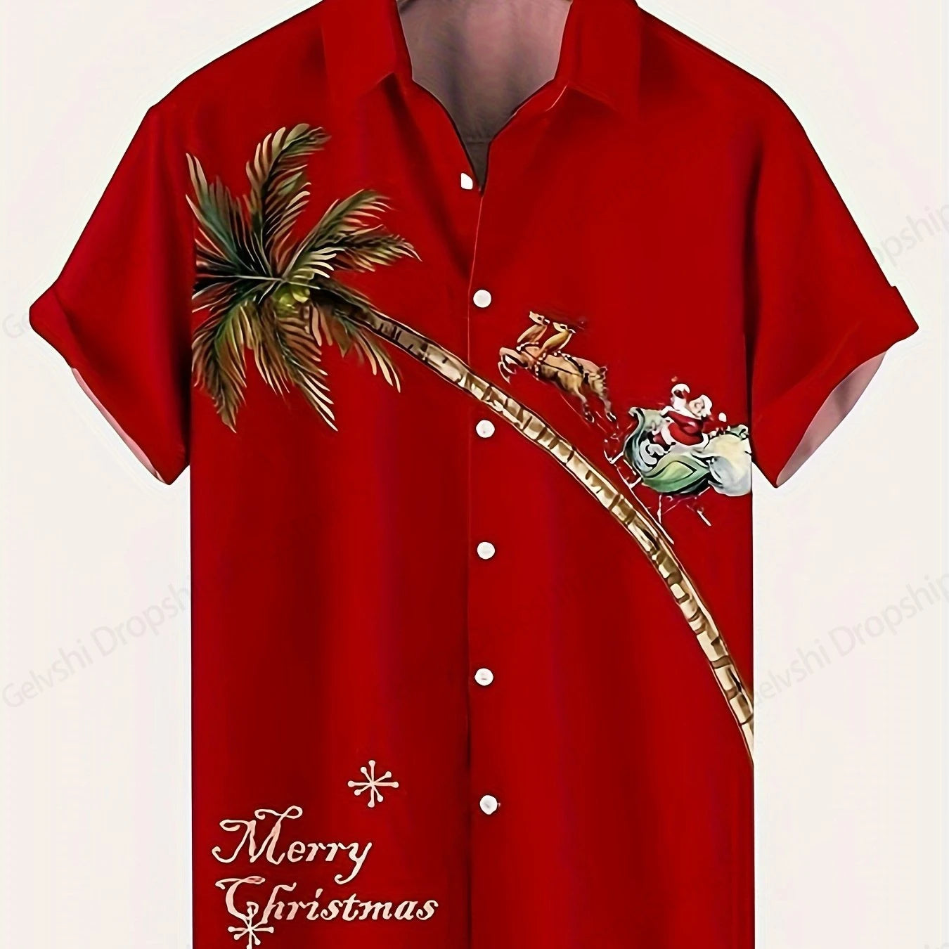 Men's Retro Christmas Hawaiian Shirt