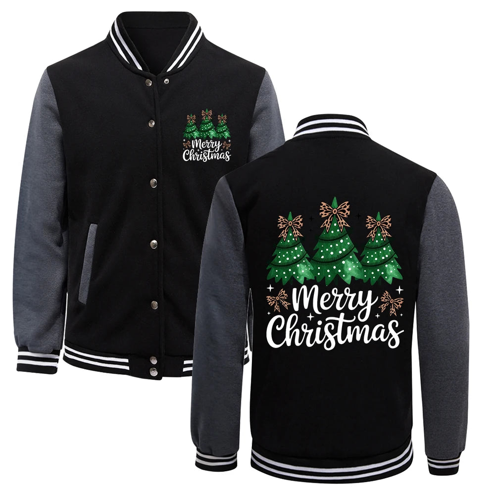 Happy Christmas 3 Christmas men Trees Print