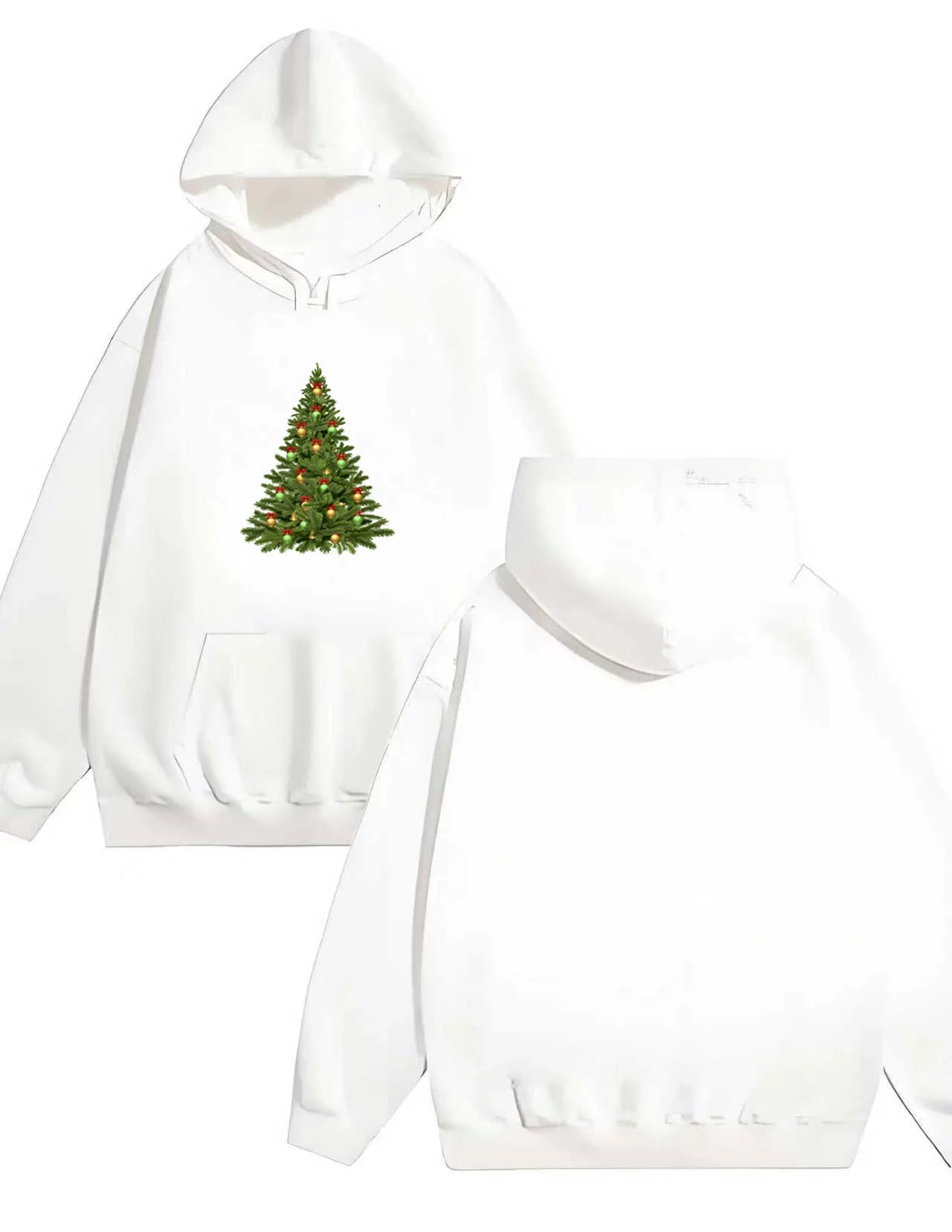 New Christmas-themed printed hoodie for men