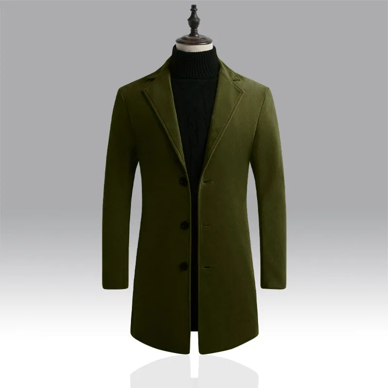 Autumn and Winter Men's Woolen Coat