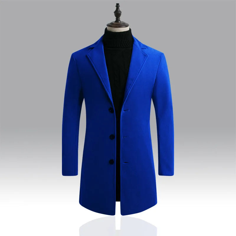 Autumn and Winter Men's Woolen Coat