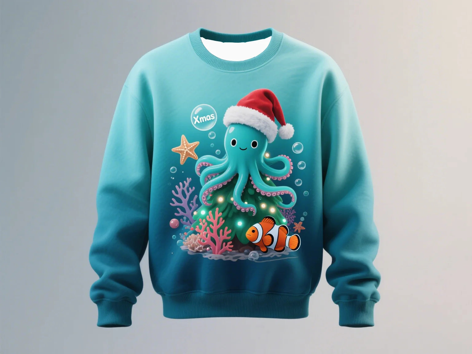 Men's Funny Christmas Crew Neck Sweatshirt