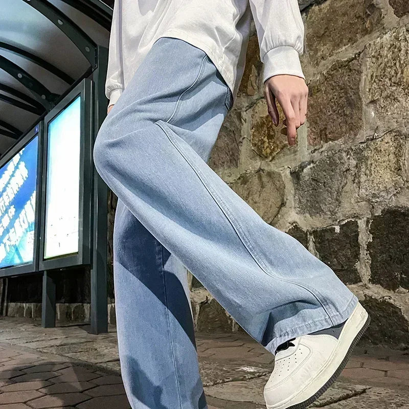 Men New Streetwear Loose Jeans