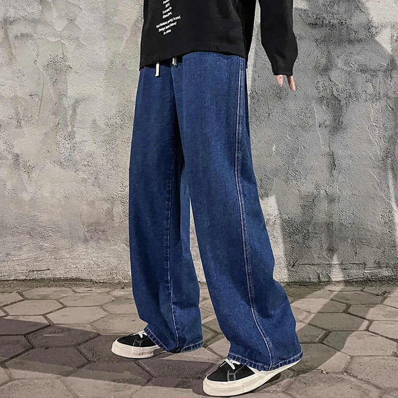 Men New Streetwear Loose Jeans
