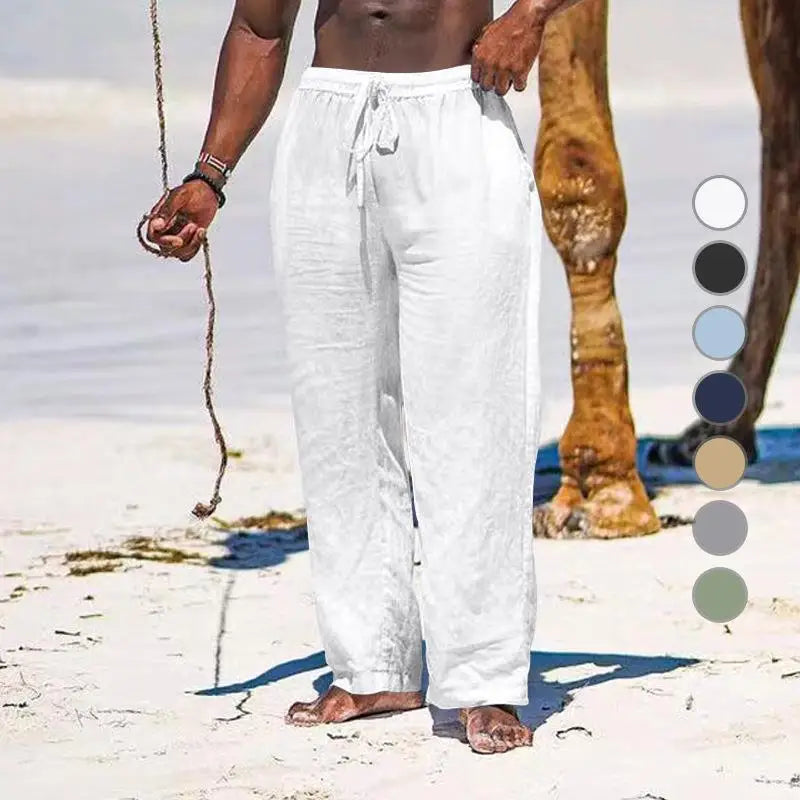 Breathable Linen Sets Mens Summer Lightweight Suits