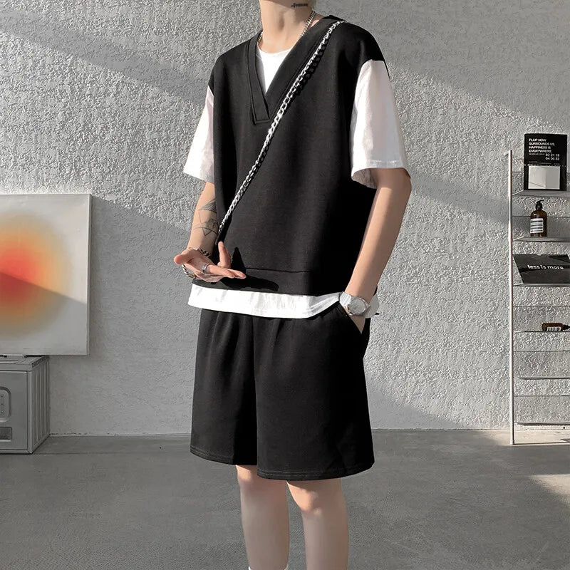 M-XXXXXXXXL Summer Essential Lightweight T-Shirt & Shorts