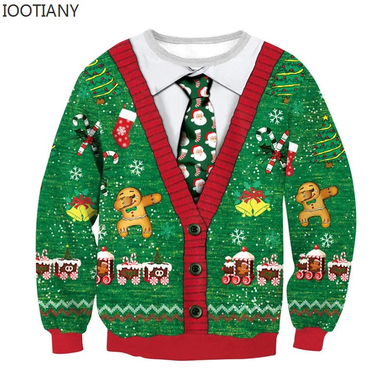 Men Women Ugly Christmas Hoodie