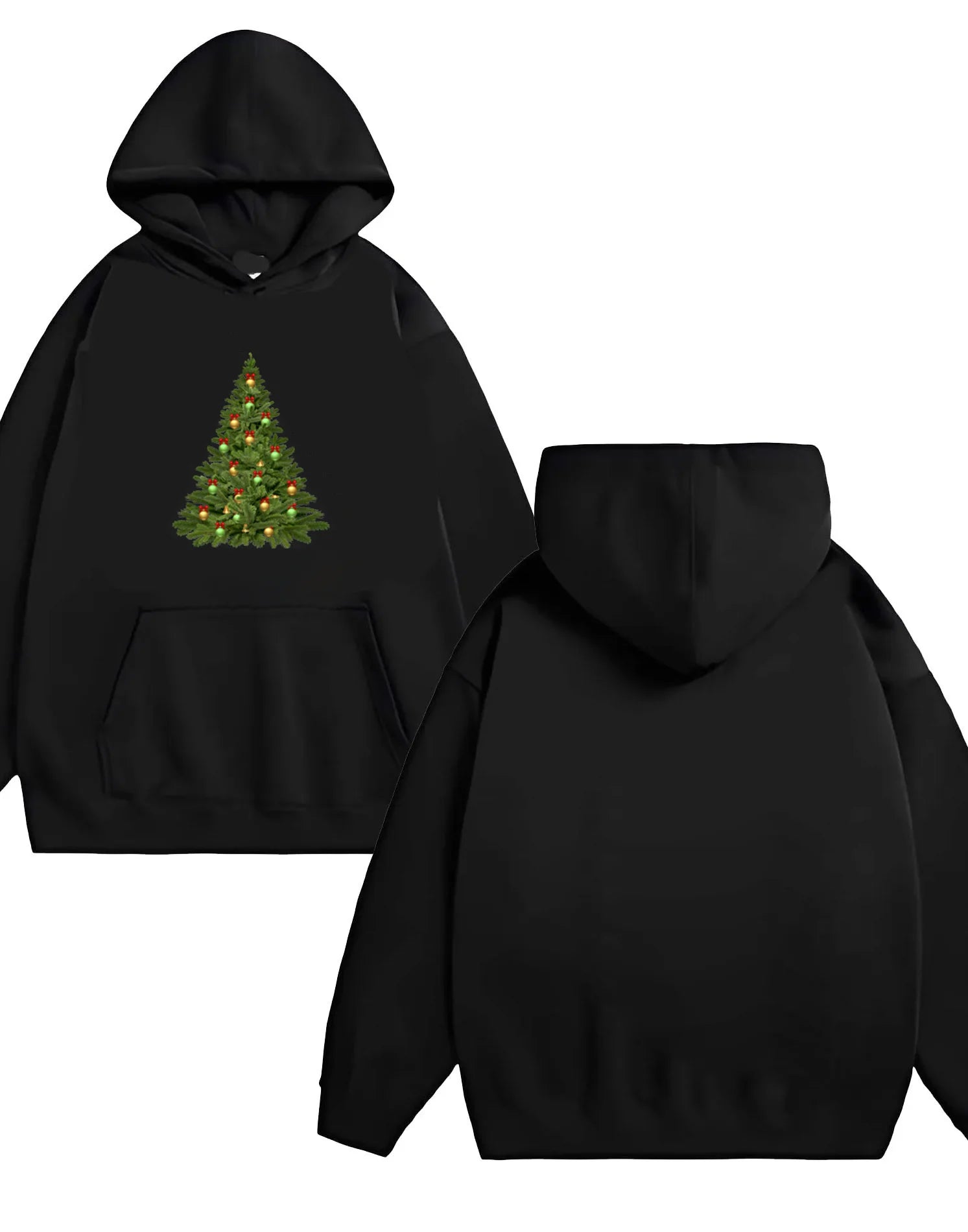 New Christmas-themed printed hoodie for men