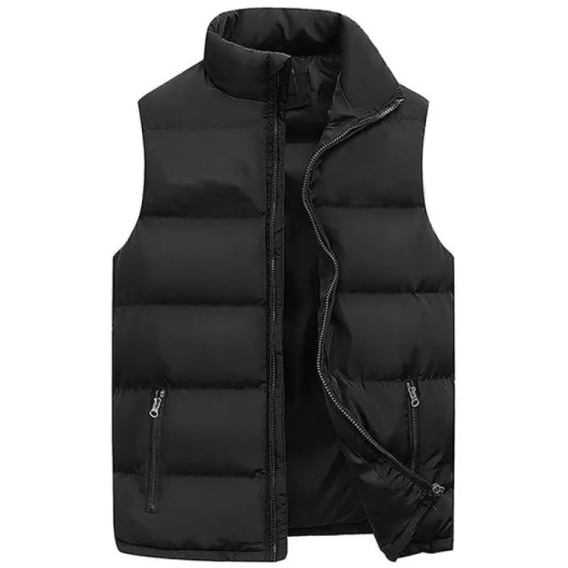 Mens Vest Jacket Warm Sleeveless Jackets Winter Waterproof