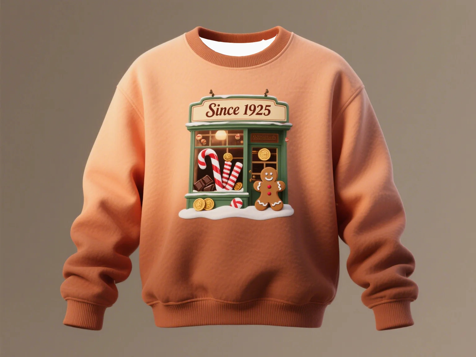 Men's Funny Christmas Crew Neck Sweatshirt