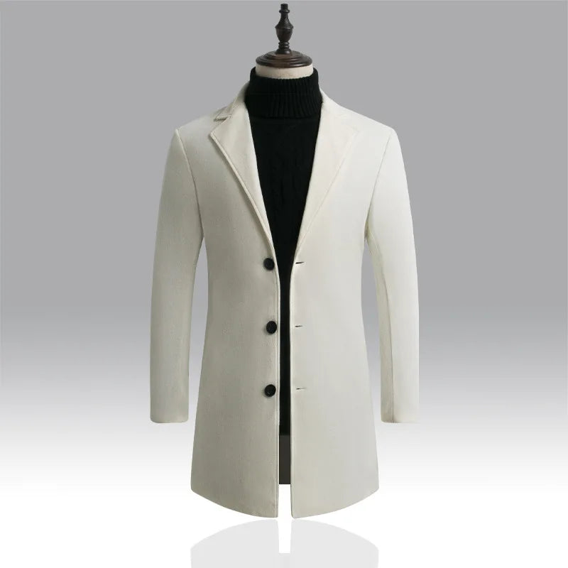 Autumn and Winter Men's Woolen Coat