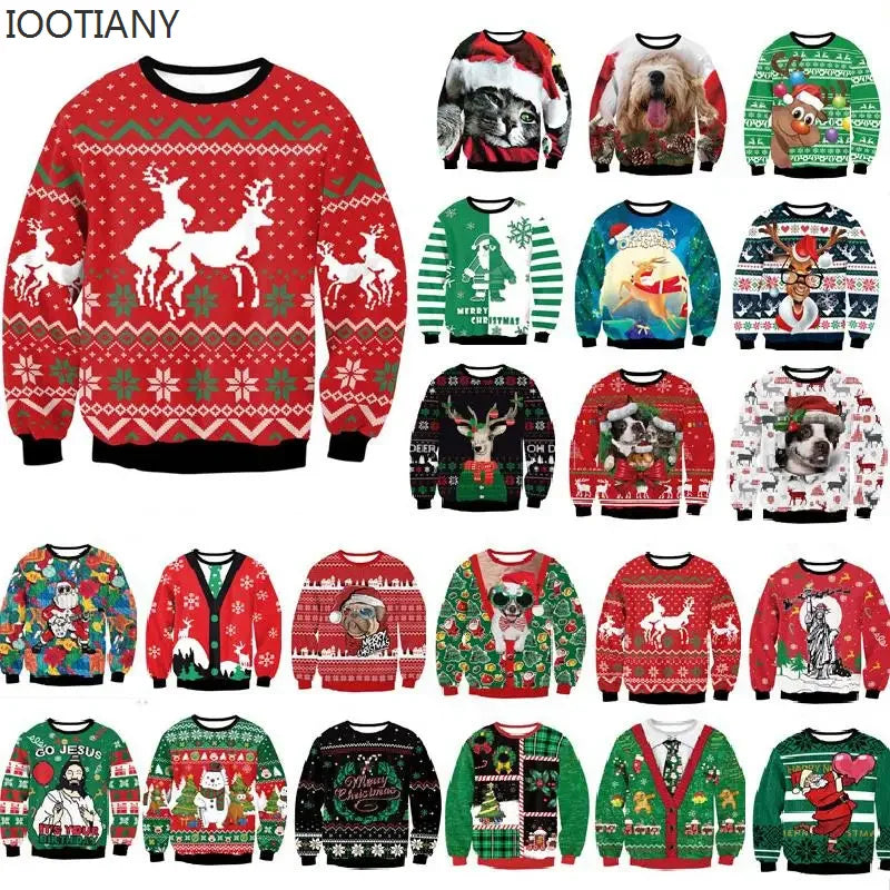 Men Women Ugly Christmas Hoodie
