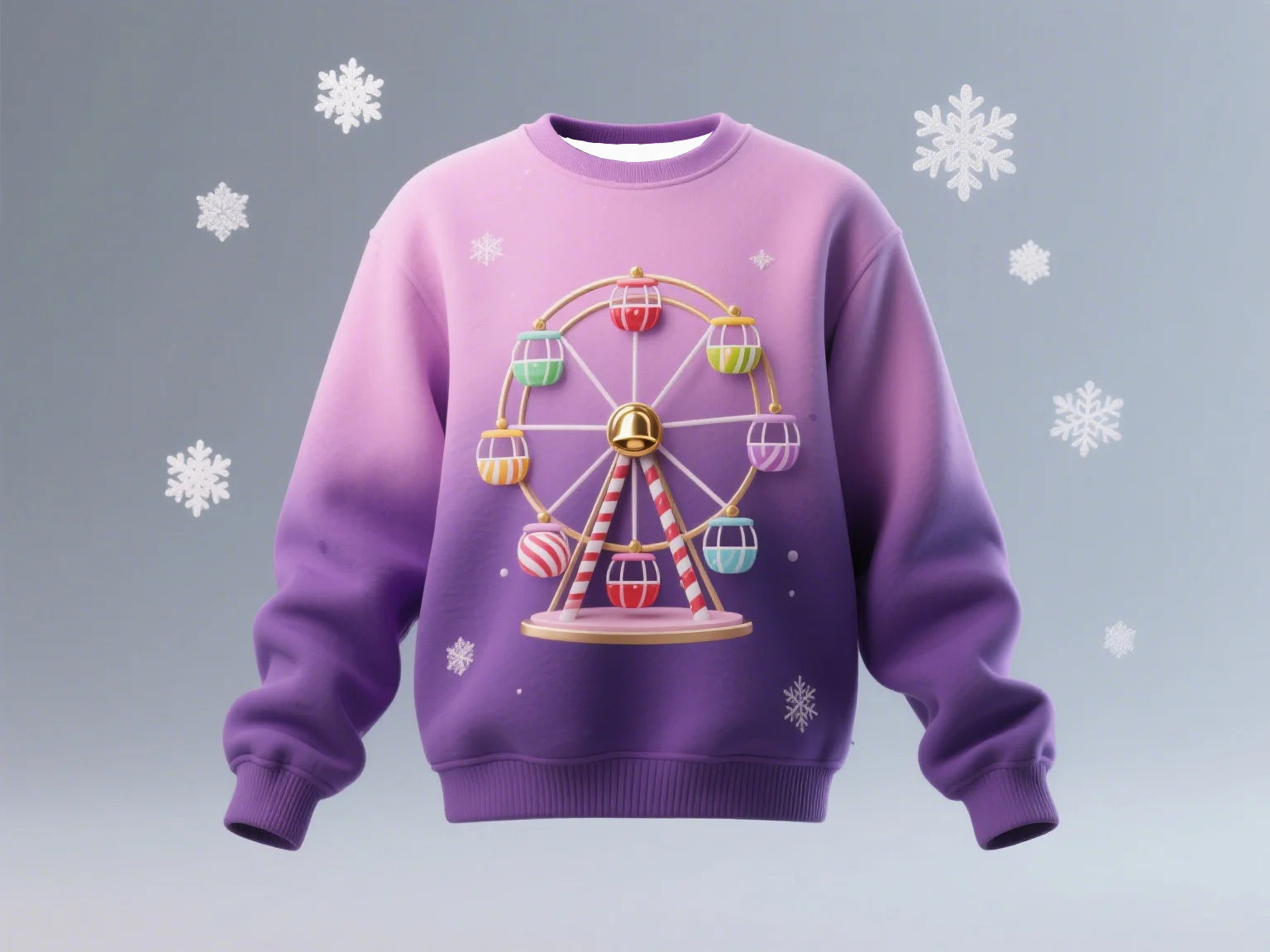 Men's Funny Christmas Crew Neck Sweatshirt