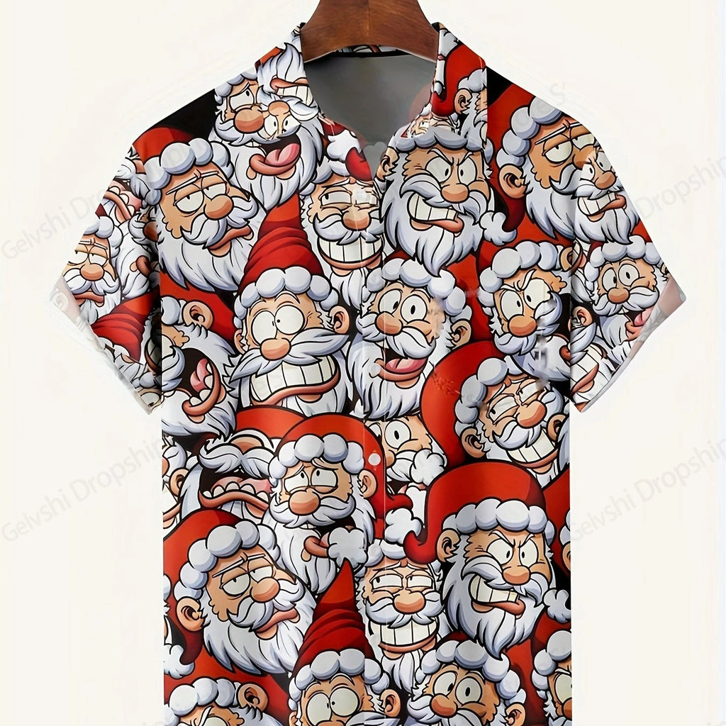 Men's Retro Christmas Hawaiian Shirt