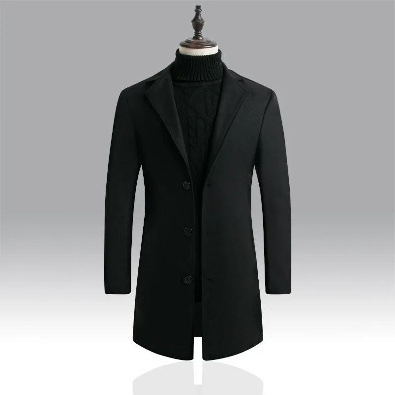 Autumn and Winter Men's Woolen Coat