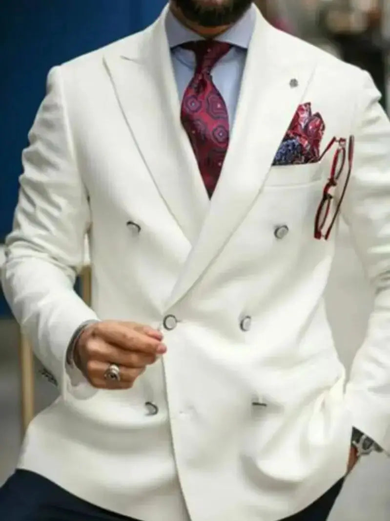 Solid Wedding Men Suits Blazer ]