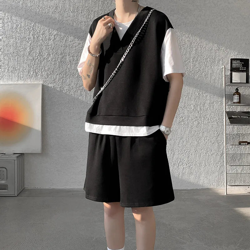 M-XXXXXXXXL Summer Essential Lightweight T-Shirt & Shorts