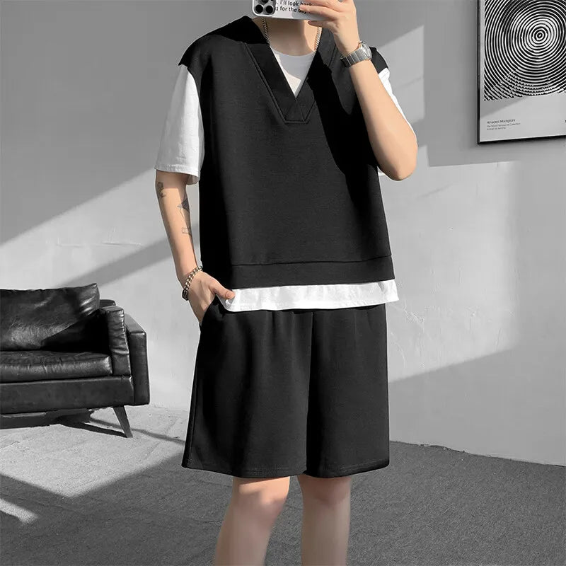 M-XXXXXXXXL Summer Essential Lightweight T-Shirt & Shorts