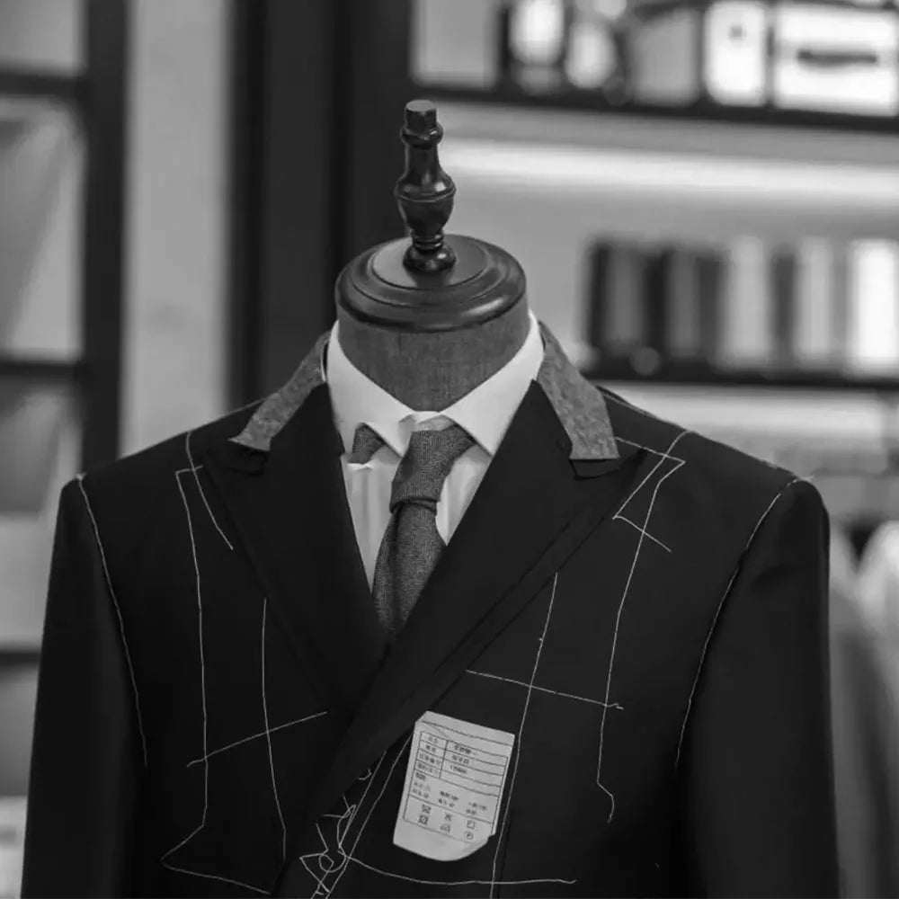 Solid Wedding Men Suits Blazer ]
