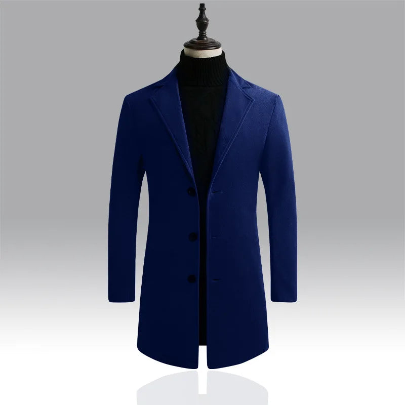 Autumn and Winter Men's Woolen Coat