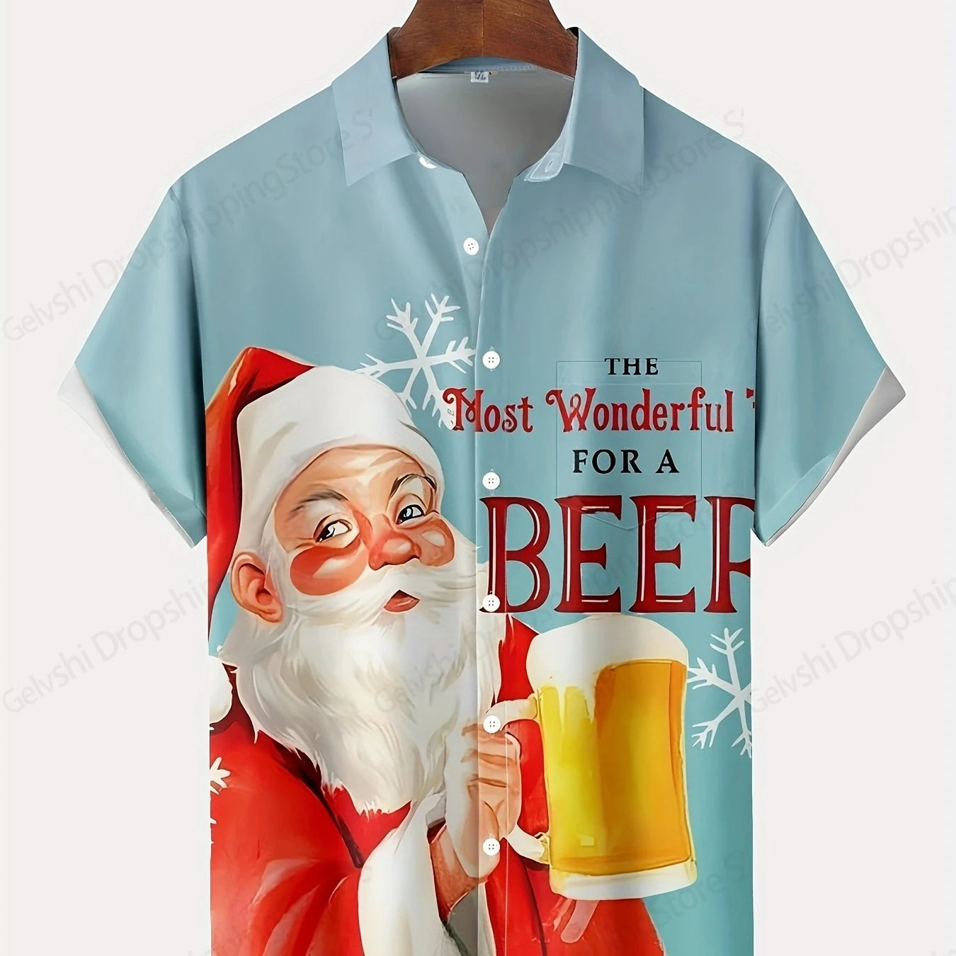 Men's Retro Christmas Hawaiian Shirt