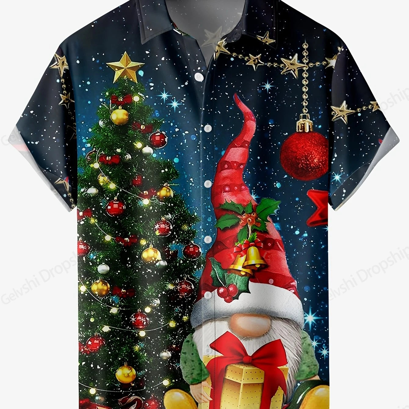 Men's Retro Christmas Hawaiian Shirt