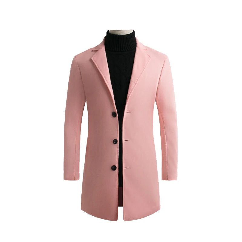 Autumn and Winter Men's Woolen Coat