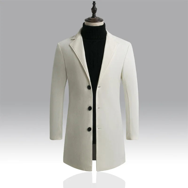 Autumn and Winter Men's Woolen Coat