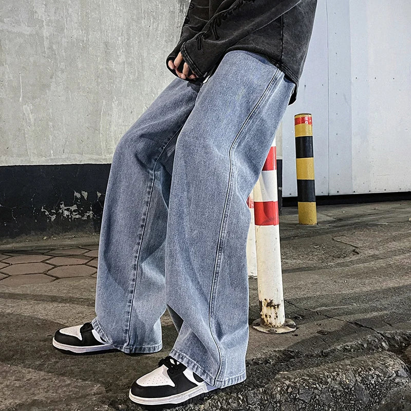 Men New Streetwear Loose Jeans