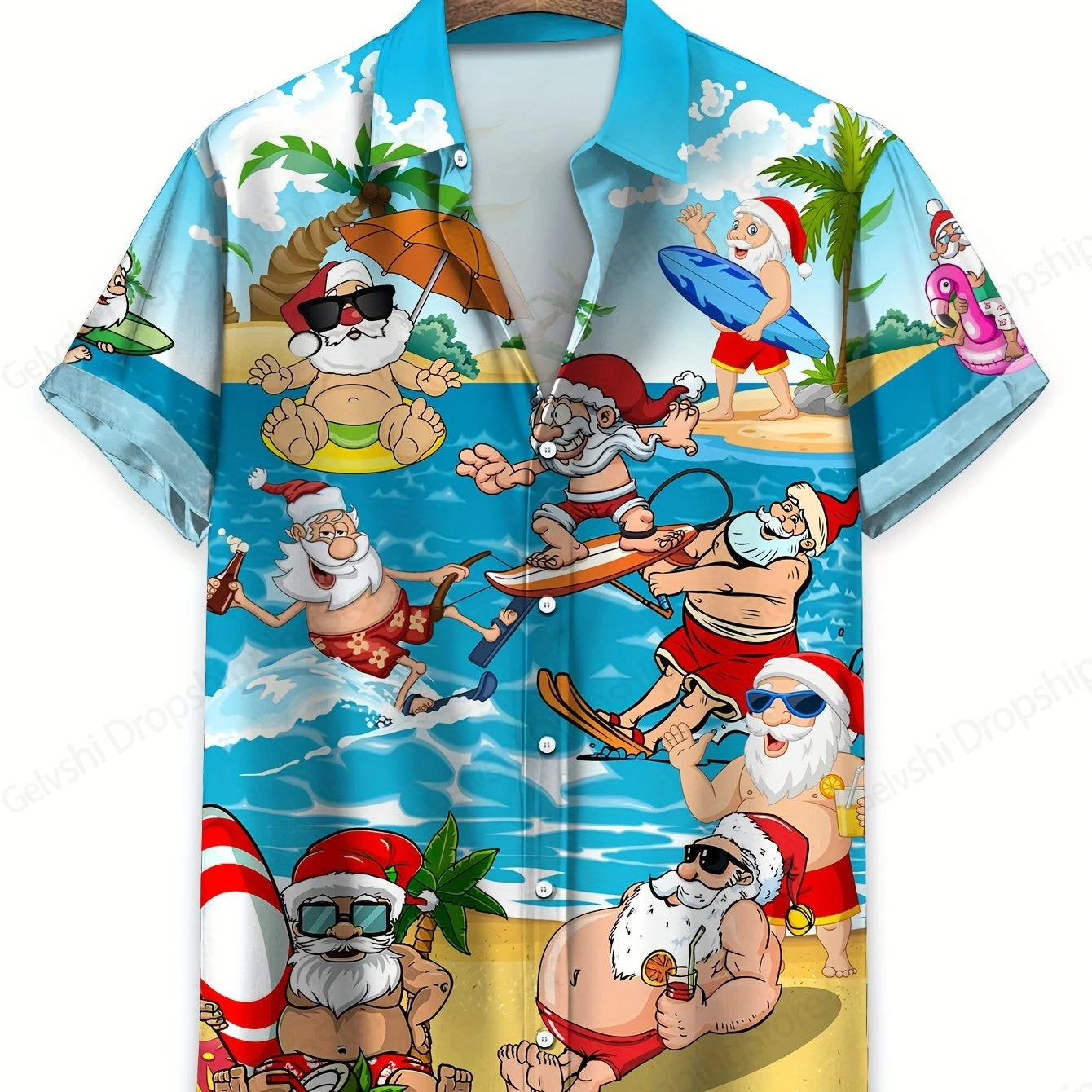 Men's Retro Christmas Hawaiian Shirt