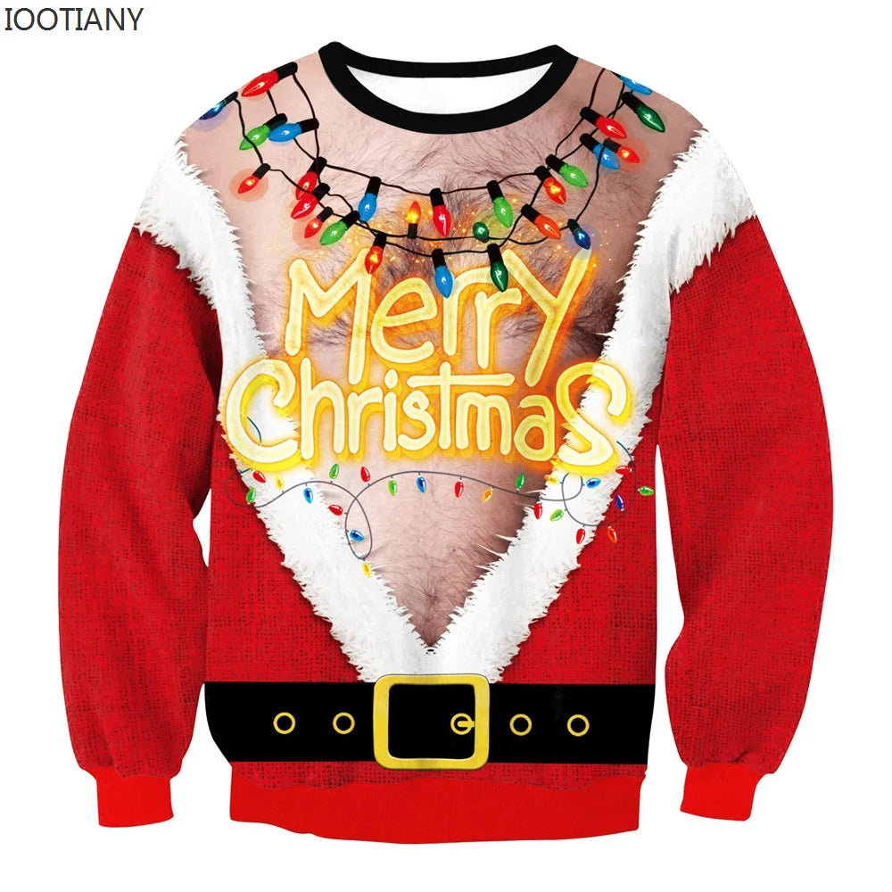 Men Women Ugly Christmas Hoodie
