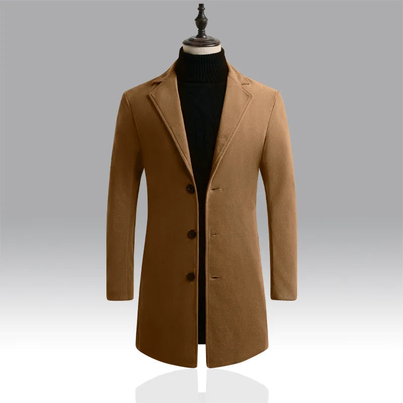 Autumn and Winter Men's Woolen Coat
