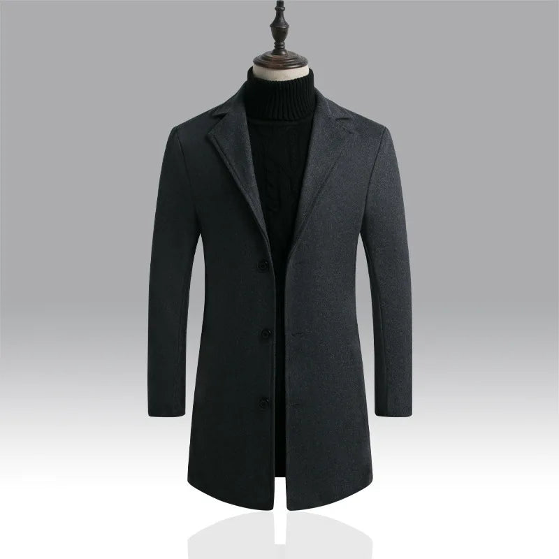 Autumn and Winter Men's Woolen Coat